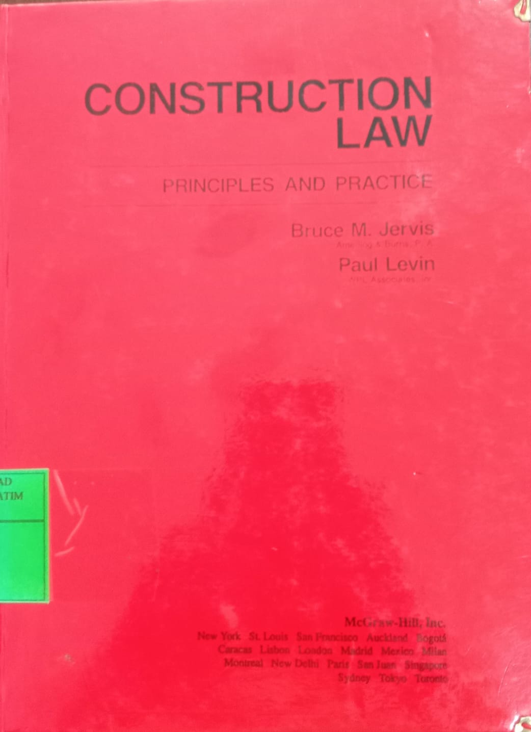 Contruction Law Principles and Practice