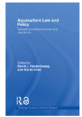Aquaculture Law and Policy