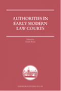 Authorities in early modern law courts