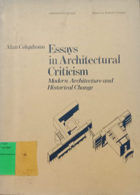 Image of Essays in Architectural Criticism