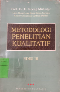 METODE PENELITIAN KUALITATIF