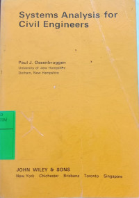 Image of Systems Analysis for Civil Engineers