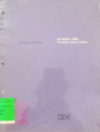 Image of VS BASIC CMS Terminal Users Guide