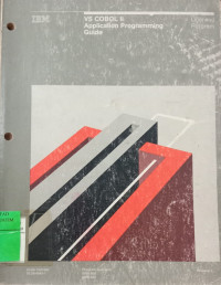 Image of VS Cobol II Application Programing Guide
